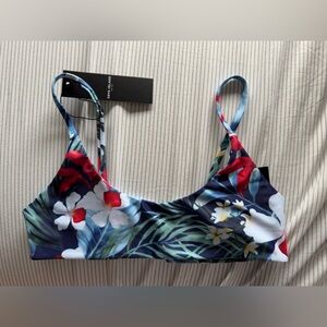 Floral bikini top
